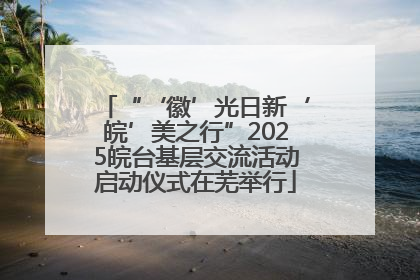 “‘徽’光日新‘皖’美之行”2025皖台基层交流活动启动仪式在芜举行