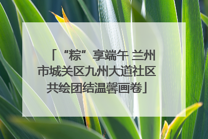 “粽”享端午 兰州市城关区九州大道社区共绘团结温馨画卷