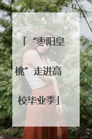 “枣阳皇桃”走进高校毕业季