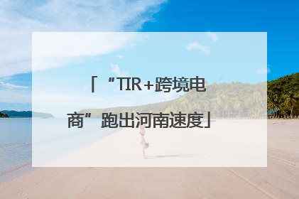 “TIR+跨境电商”跑出河南速度