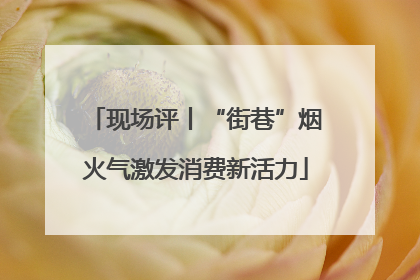 现场评丨“街巷”烟火气激发消费新活力