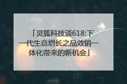 灵狐科技谈618:下一代生意增长之品效销一体化带来的新机会