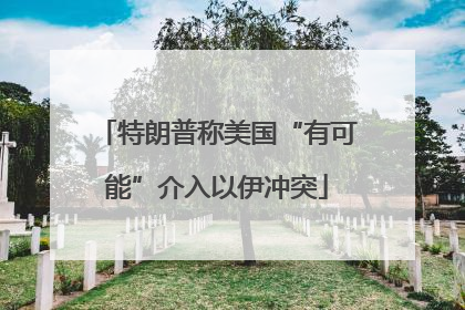 特朗普称美国“有可能”介入以伊冲突
