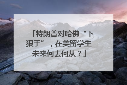特朗普对哈佛“下狠手”，在美留学生未来何去何从？
