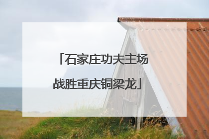 石家庄功夫主场战胜重庆铜梁龙