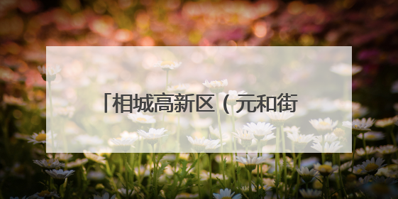 相城高新区（元和街道）人大工委调研新就业群体工作情况
