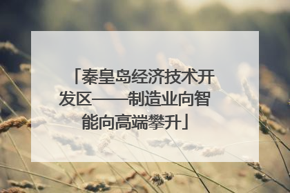 秦皇岛经济技术开发区——制造业向智能向高端攀升