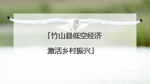 竹山县低空经济激活乡村振兴