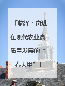 临泽：奋进在现代农业高质量发展的“春天里”