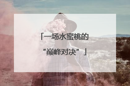 一场水蜜桃的“巅峰对决”