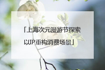 上海次元漫游节探索以IP重构消费场景