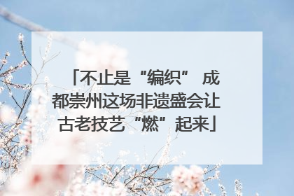 不止是“编织” 成都崇州这场非遗盛会让古老技艺“燃”起来