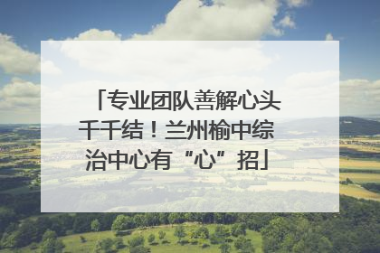 专业团队善解心头千千结！兰州榆中综治中心有“心”招
