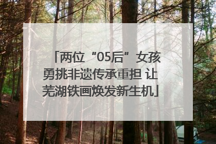 两位“05后”女孩勇挑非遗传承重担 让芜湖铁画焕发新生机