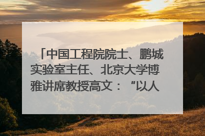 中国工程院院士、鹏城实验室主任、北京大学博雅讲席教授高文：“以人为本 智能向善” 推动文化与科技相生相促｜聚焦2025文化强国建设高峰论坛