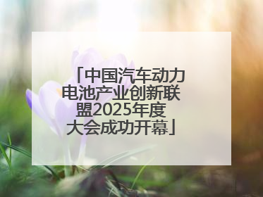 中国汽车动力电池产业创新联盟2025年度大会成功开幕