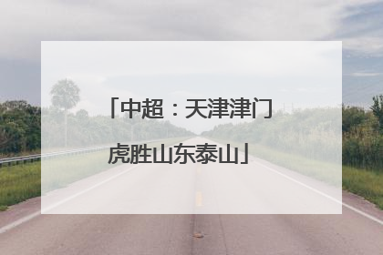 中超：天津津门虎胜山东泰山