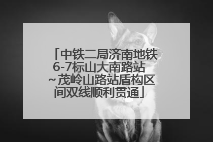 中铁二局济南地铁6-7标山大南路站～茂岭山路站盾构区间双线顺利贯通