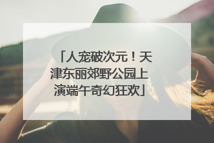 人宠破次元！天津东丽郊野公园上演端午奇幻狂欢
