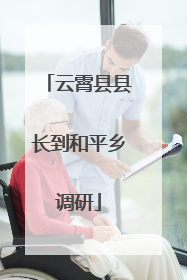 云霄县县长到和平乡调研