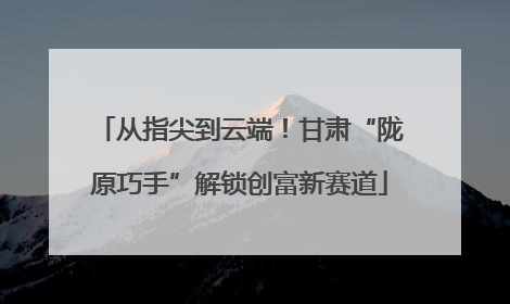 从指尖到云端！甘肃“陇原巧手”解锁创富新赛道
