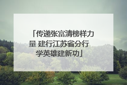 传递张富清榜样力量 建行江苏省分行学英雄建新功