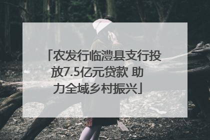 农发行临澧县支行投放7.5亿元贷款 助力全域乡村振兴
