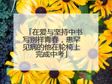 在爱与坚持中书写别样青春，患罕见病的他在轮椅上完成中考