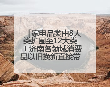 家电品类由8大类扩围至12大类！济南各领域消费品以旧换新直接带动消费157.2亿元