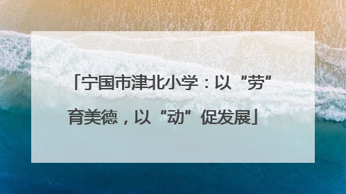 宁国市津北小学：以“劳”育美德，以“动”促发展