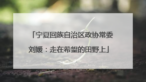 宁夏回族自治区政协常委刘媛：走在希望的田野上