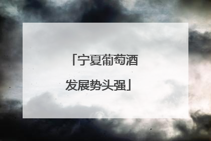 宁夏葡萄酒发展势头强