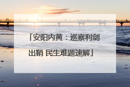 安阳内黄：巡察利剑出鞘 民生难题速解