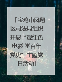 宝鸡市凤翔区司法局组织开展“观红色电影 学百年党史”主题党日活动