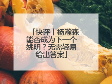 快评丨杨瀚森能否成为下一个姚明？无需轻易给出答案