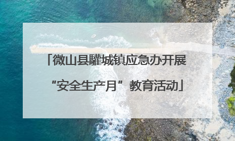 微山县驩城镇应急办开展“安全生产月”教育活动