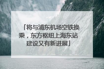 将与浦东机场空铁换乘，东方枢纽上海东站建设又有新进展