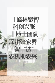峰林聚智 科创兴张丨博士团队深耕张家界 智“造”农机助农兴