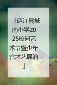 庐江县城南小学2025校园艺术节暨少年宫才艺展演