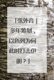 弦外音｜多年筹划，以色列为何此时打击伊朗？