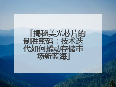 揭秘美光芯片的制胜密码：技术迭代如何撬动存储市场新蓝海