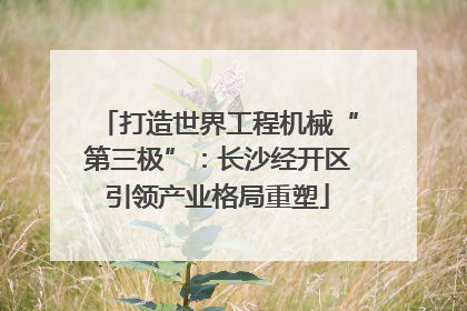 打造世界工程机械“第三极”：长沙经开区引领产业格局重塑