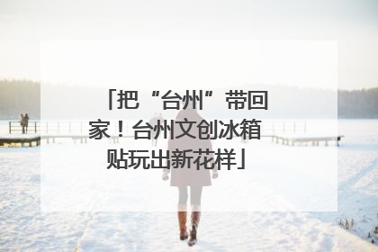 把“台州”带回家！台州文创冰箱贴玩出新花样