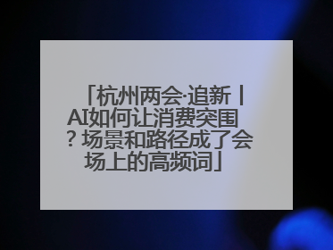 杭州两会·追新丨AI如何让消费突围？场景和路径成了会场上的高频词