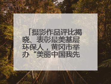 摄影作品评比揭晓、表彰最美基层环保人，黄冈市举办“美丽中国我先行”六五环境日主题宣传活动