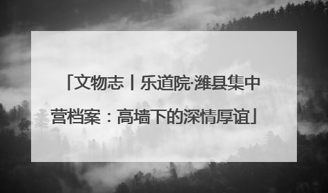 文物志丨乐道院·潍县集中营档案：高墙下的深情厚谊