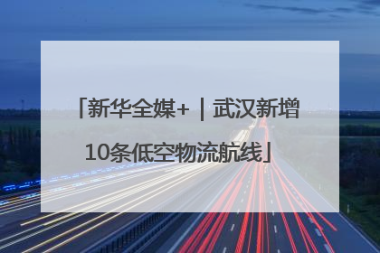 新华全媒+｜武汉新增10条低空物流航线