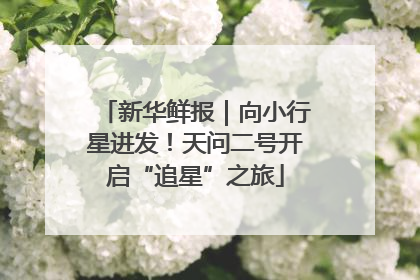 新华鲜报｜向小行星进发！天问二号开启“追星”之旅