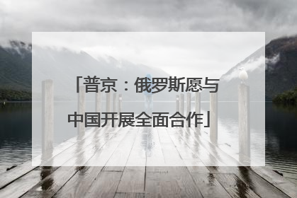 普京：俄罗斯愿与中国开展全面合作