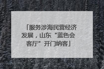 服务涉海民营经济发展，山东“蓝色会客厅”开门纳客